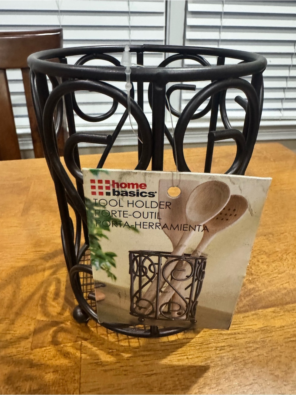 Home Basics Scroll Collection Cutlery Holder New W/Tags